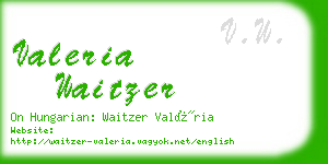 valeria waitzer business card
